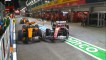 Norris-Leclerc ütközés és Piastri-elsőség a két piros zászlóval tarkított szingapúri FP2-n!