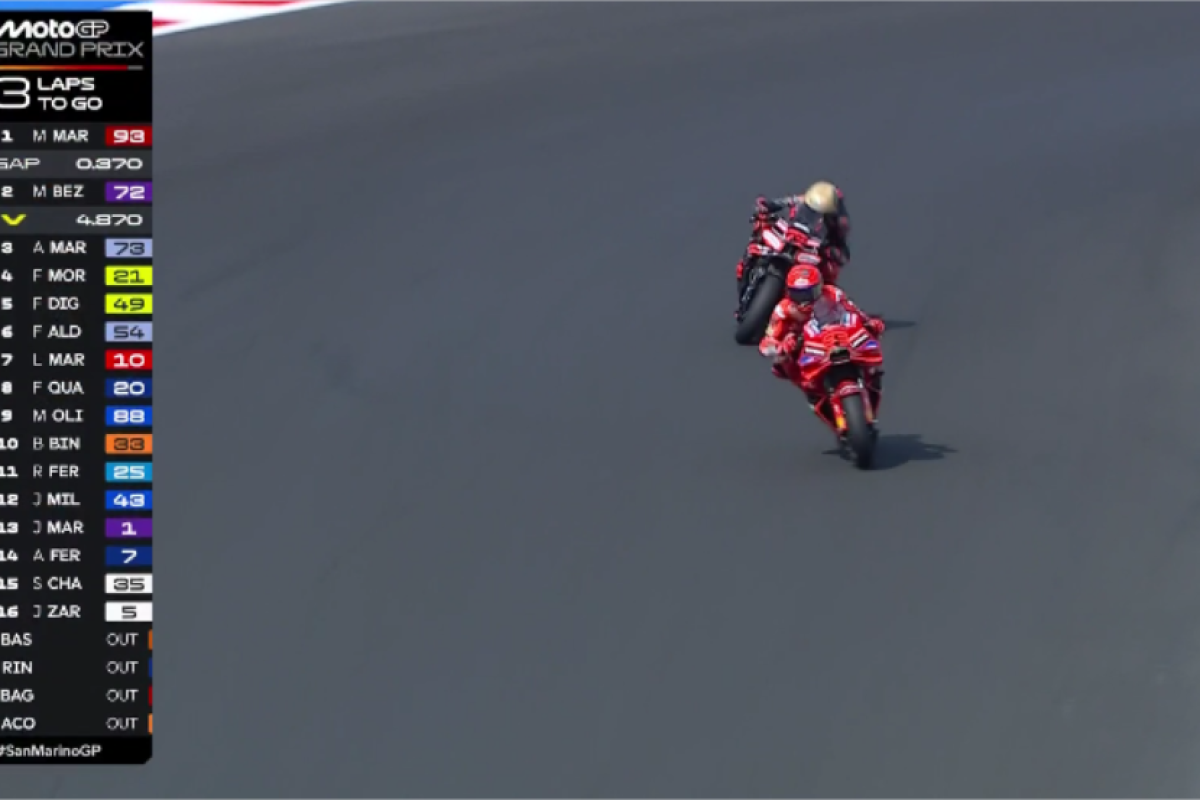 MotoGP: Nagy Marquez-Bezzecchi harc a San Marinó-i Nagydíjon, Bagnaia kiesett!