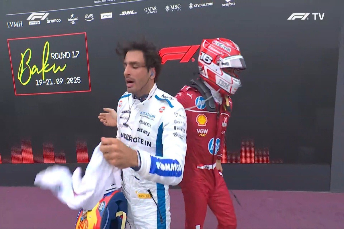 Leclerc és Sainz váratlan közös útja az Azeri Nagydíj után